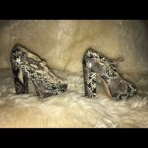 MIA Snake Skin Heel